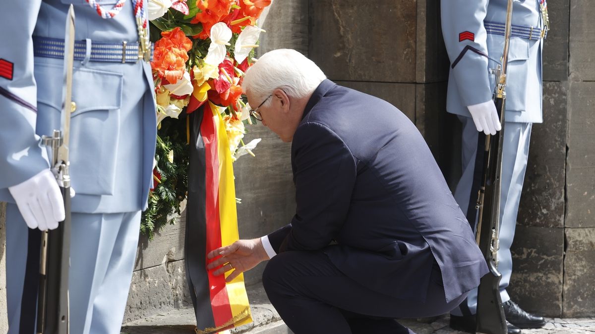Německý prezident uctil památku parašutistů, kteří odstranili Heydricha